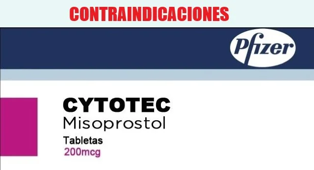 Contraindicaciones del misotrol