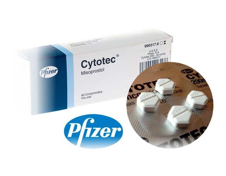 Misotrol Cytotec, laboratorio Pfizer